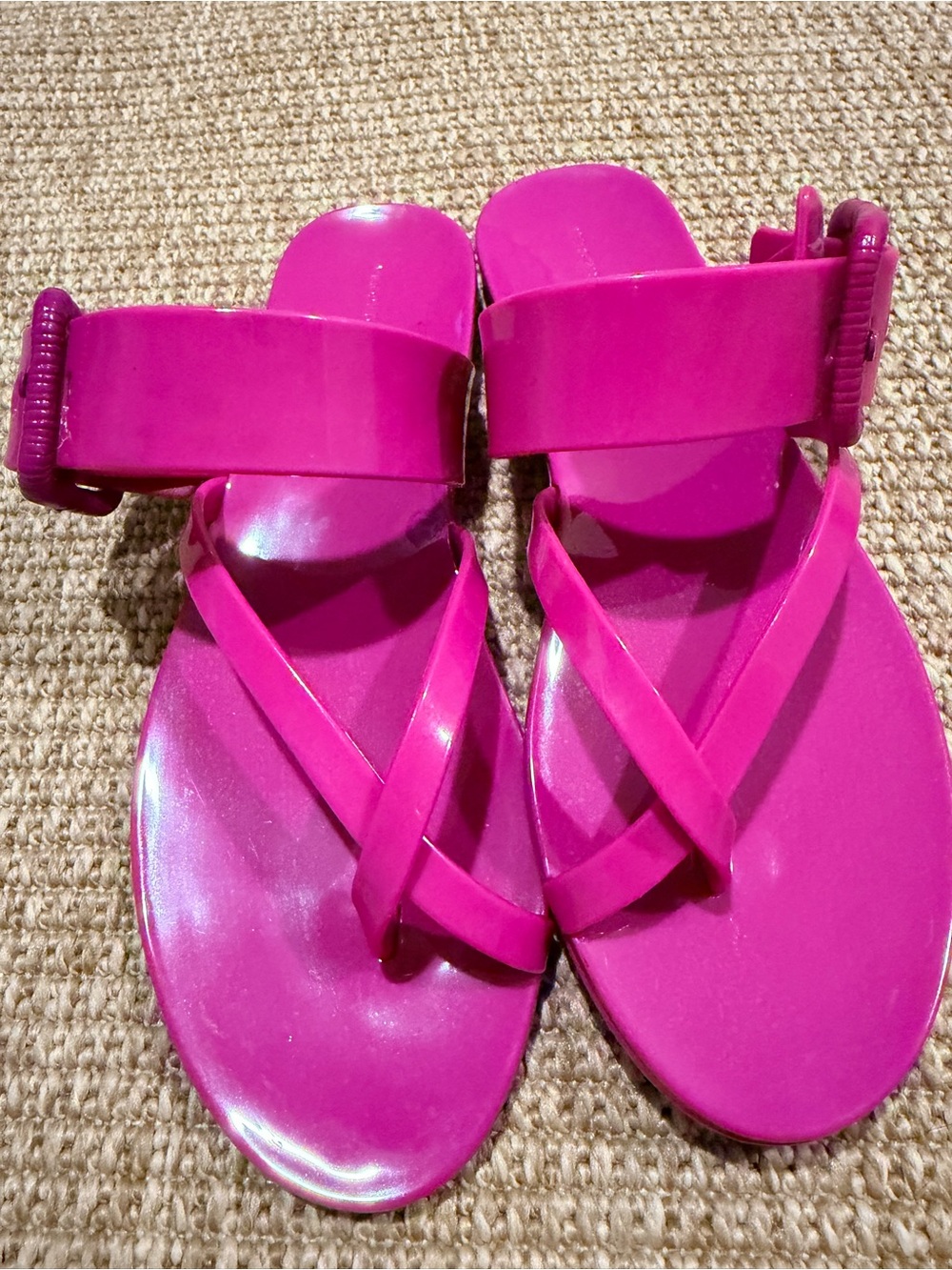 Veronica Beard Women’s Pink Strappy Slide Sandals